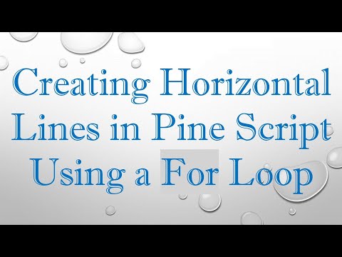 Creating Horizontal Lines in Pine Script Using a For Loop