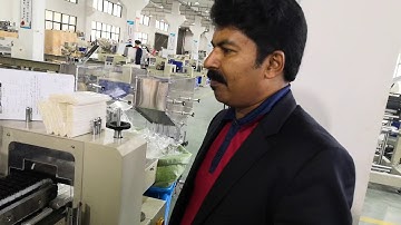 300pcs paper straw automatic wrapping machine with counting