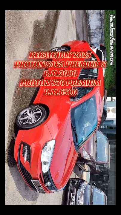 READY STOCK PROTON SAGA PREMIUM S RUBY RED & S70 PREMIUM SNOW WHITE (merah putih)