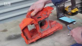 How to repair damaged threads in an old Sachs Dolmar crankcase using a helicoil kit | L&S