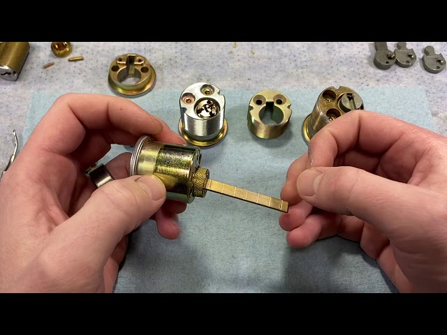 Swapping Schlage deadbolt cylinders and tailpieces 