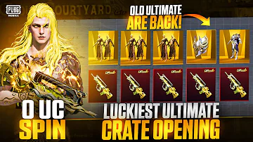 😱0 UC LUCK ULTIMATE SET CRATE OPENING | OLD ULTIMATES BACK