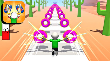 Twin Blade Slicer 🏃🔪💥 All Levels Gameplay (iOS,Android)