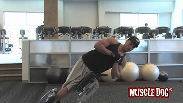 MuscleDog.com Presents: Roman Chair Oblique Crunches