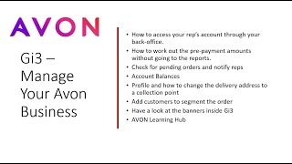 Manage my Business Through Avon Gi3 screenshot 4