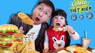 100% BÉ BÚN SÚN ĐI ĂN GÀ RÁN và ĂN HAMBURGER TẠI LOTTERIA ♥ BÉ BÚN - BÉ BẮP ♥