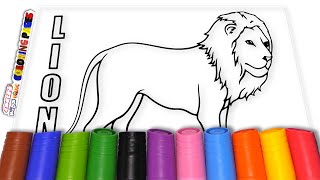 ( Animals ) Lion Coloring  Pages / Akn Kids House