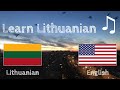 Learn before Sleeping - Lithuanian (native speaker)  - with music