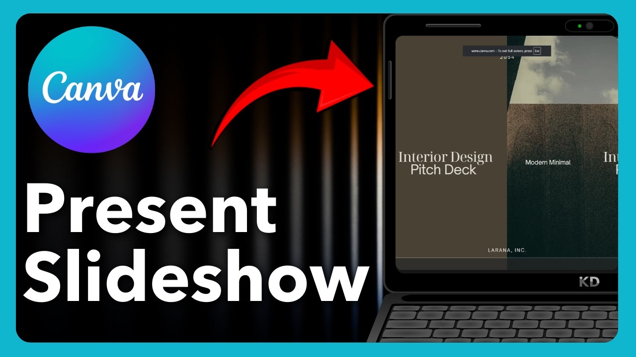 How to Present Slideshow in Canva - Step by Step - YouTube