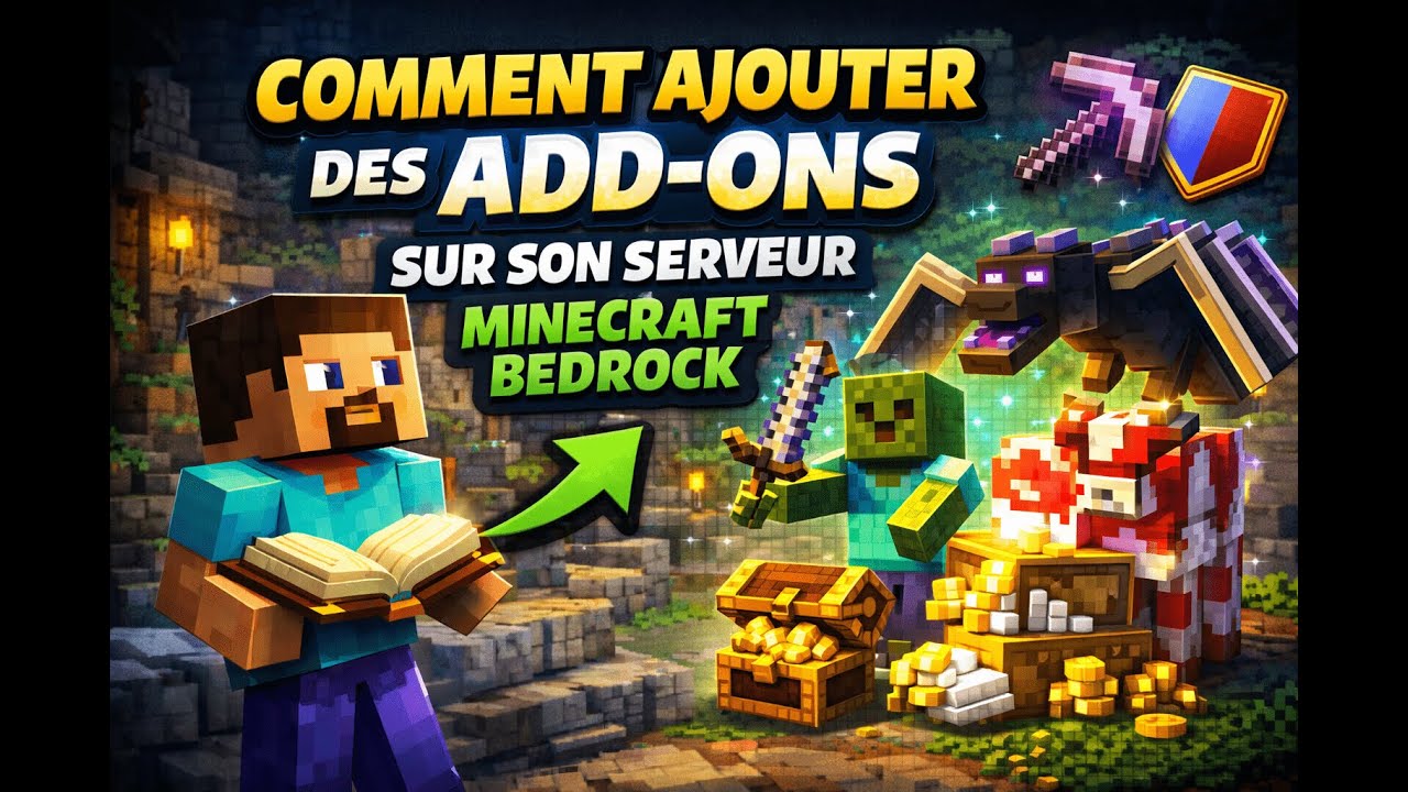 Comment ajouter des ADDONS sur votre serveur Minecraft Bedrock - YouTube