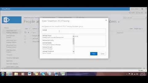 How to add and remove users in SharePoint 2013