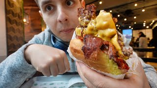 London American Fast Food Burgers!! 🇺🇸 5 Guys vs Shake Shack vs Patty & Bun
