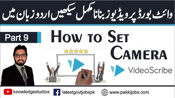 Video Scribe Whiteboard Animation Urdu Video Tutorial | How to Set Camera | Part 9