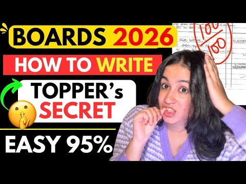 Topper Board Example 🔥How to Write BEST ANSWERS in Boards to get 95% (Topper’s Secret) 🤫 Bas ...
