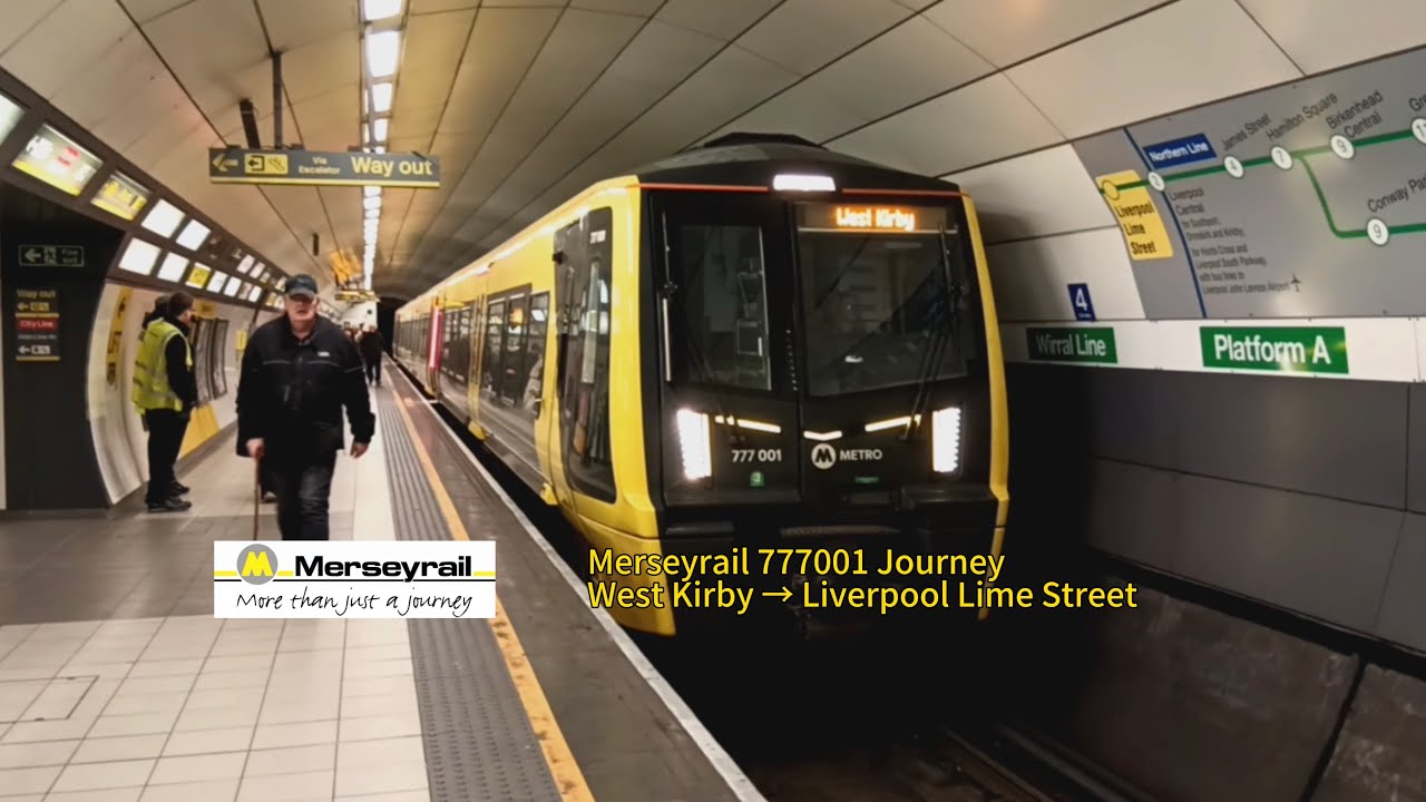 Merseyrail class 777001 journey West Kirby to Liverpool Lime Street 🚇