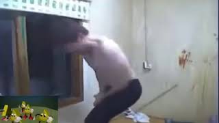Autistic kid screaming while dancing triangles are watching