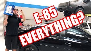 E85 power myths tested! NA vs BOOST \& port injection vs direct gains