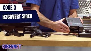 Code 3 H3COVERT Siren - Handheld or Discrete Input-Wire Siren System