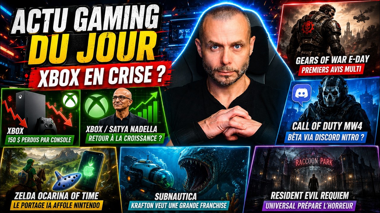 🔥ACTU GAMING DU JOUR (31 JUILLET): Xbox perd de l’argent, Gears rassure, Zelda affole Nintendo