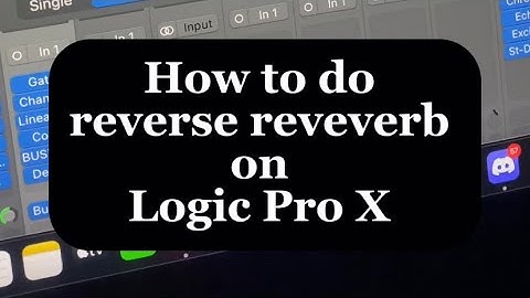 This is how to do reverse reverb on Logic Pro X!!! MIXING SAUCE