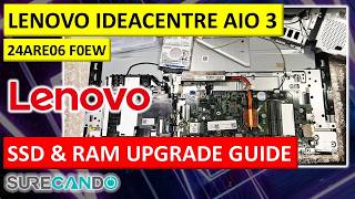 Lenovo IdeaCentre AIO 3 24ARE06 (F0EW) SSD & RAM Upgrade – Full Teardown & Install
