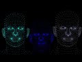 Speaking human head dots texture 3d model from dots 3d hologram animation 3d