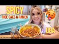 SPICY RICE CAKES & RAMEN MUKBANG + Q&A