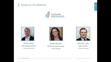 Platform Specialists Cash Flow in FCCS Webinar