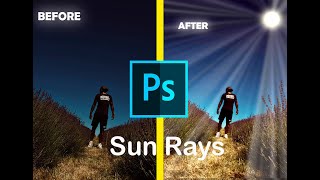 Create Sun Rays ideas In Photoshop || Light Effect Rays || Asad Graphix