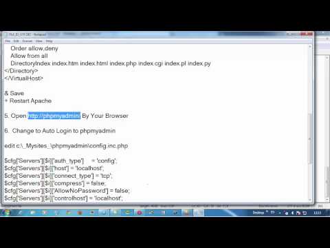 How to install Phpmyadmin  for Windows