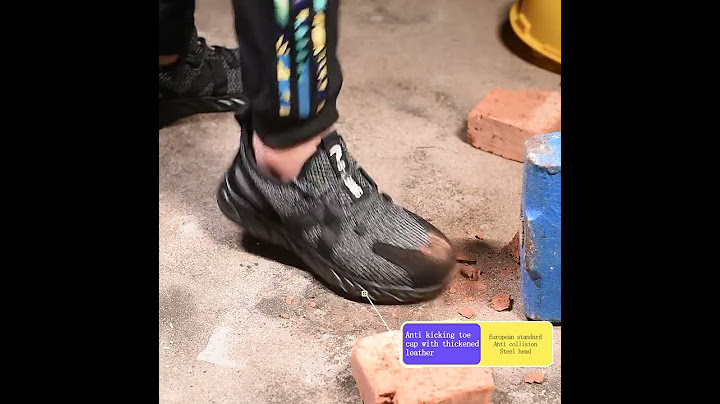 Safety shoes will protect your feet in times of danger.