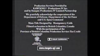 Stargate SG-1 (Tv Series) End Credits (Scifi 2003) #2