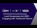 Local government act 2020 explained engaging with traditional owners