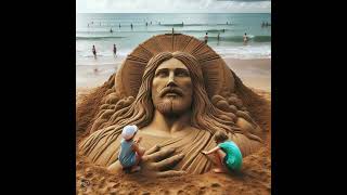 Amazing Sand Art Of Jesus shorts jesus trending viralvideo shortsfeed