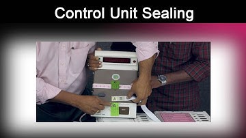 Election Evm Control unit Sealing ! Tag fixing  Meaning of displays in Evm 2025