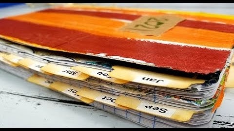 2021 Monthly COMPOSITION NOTEBOOK including ASMR from MOD PODGED NAPKINS - USE YOUR STASH!