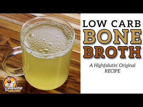 Low Carb BONE BROTH - The Best EASY Keto Bone Broth Recipe - Beef Bone Stock