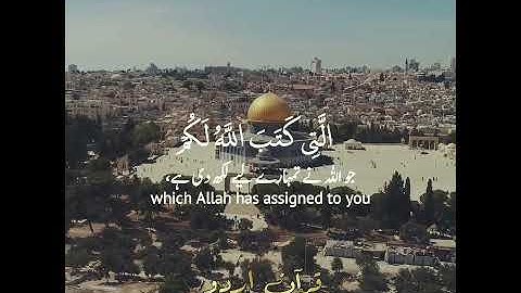 سورة المائدة: ٢١|Al Maaida:21|عمير شميم|Umair Shamim|قرآن اردو ترجمہ|Quran Urdu English Translation