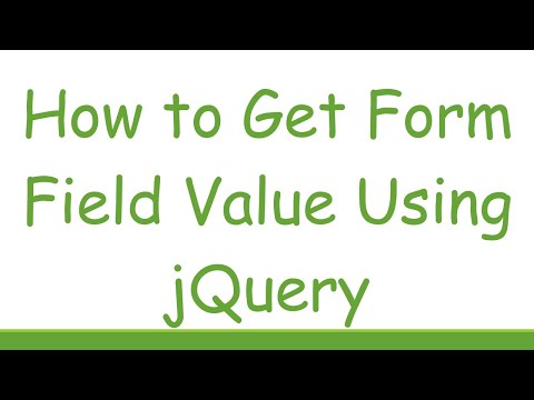 How to Get Form Field Value Using jQuery