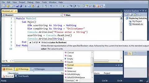 Visual Basic Tutorial   23   Comparing Strings