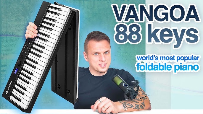 ON SALE@🇬🇧🇩🇪🇫🇷🇮🇹🇪🇸]Vangoa VGD882 Folding Piano Keyboard 88  Lighted Ke