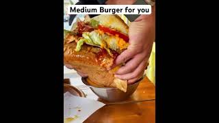 A man food medium Burger #viral #trending #2023 #trend #travel #shortvideo #fy #burger #shorts #fyp