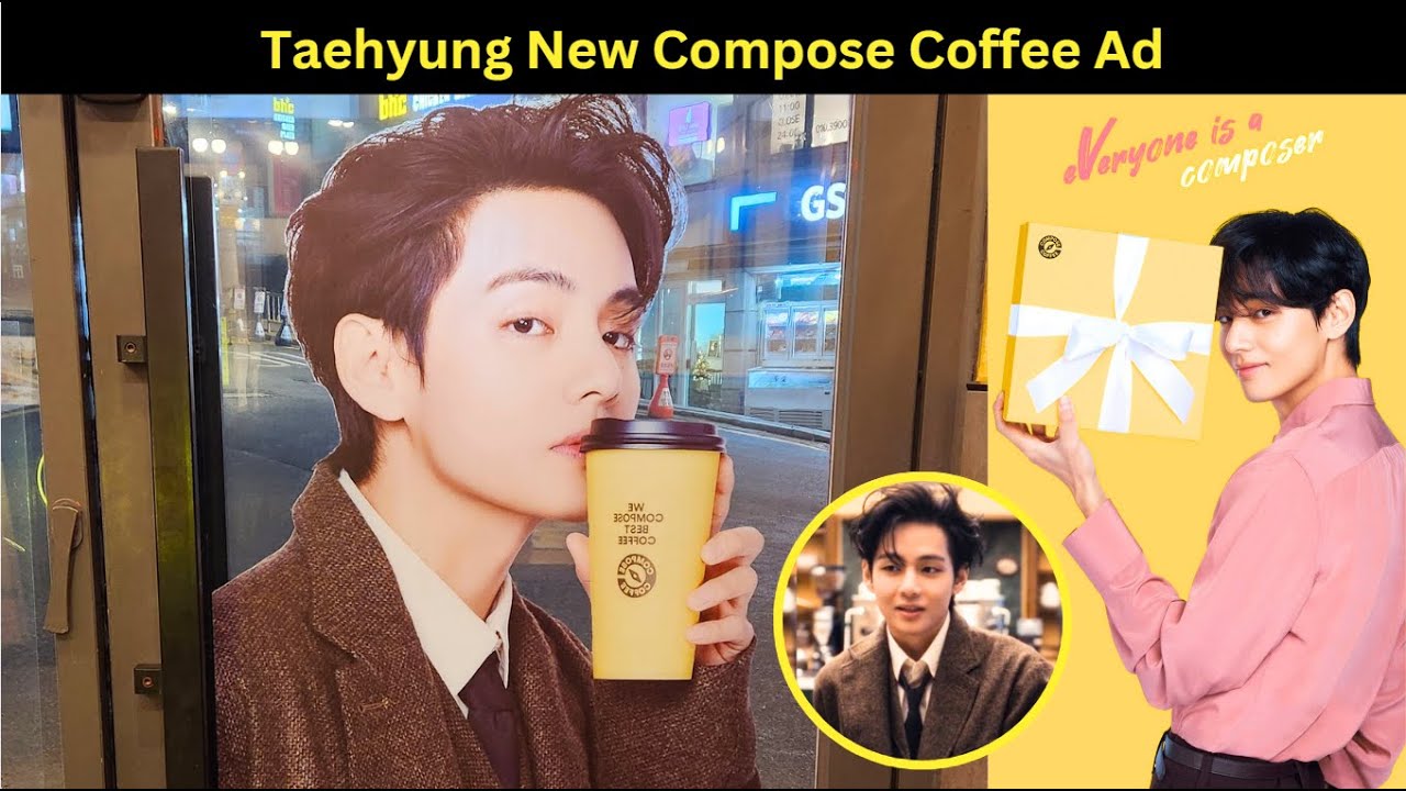 Taehyung New Ad for Compose Coffee 😍 Compose Coffee App Update 💜 YouTube