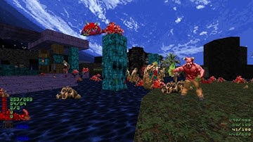 Doom 2 - Headless Chicken (Map 4: Moonlit Lake) UV-Max (WAD Author: Chookum)