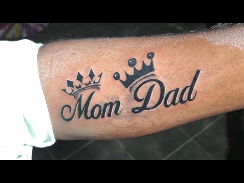 Mom💞Dad💐 tattoo.. - YouTube