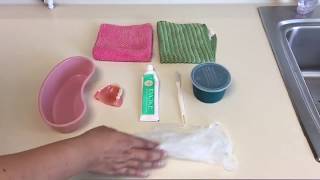 Cleans Upper or Lower Denture - CA Nurse Assistant - Ventura Training Institute