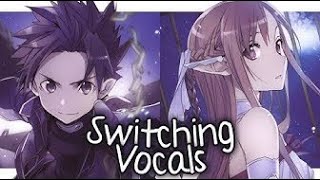 Nightcore - Different World - (Switching Vocals _ Lyrics)