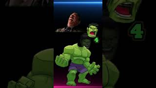 hulk||hulk cartoon|wrong head top superheroes #shorts #ytshorts #wronghead #hulk