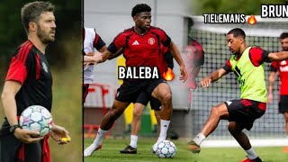 🔥 Carlos Baleba First Man Utd Training SHOCK Carrick! Man United Training ahead of Everton Clash screenshot 5