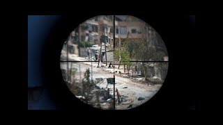 Сирия GoPro от польского добровольца снайпера охотится на боевиков ИГИЛ в битве за Ракку